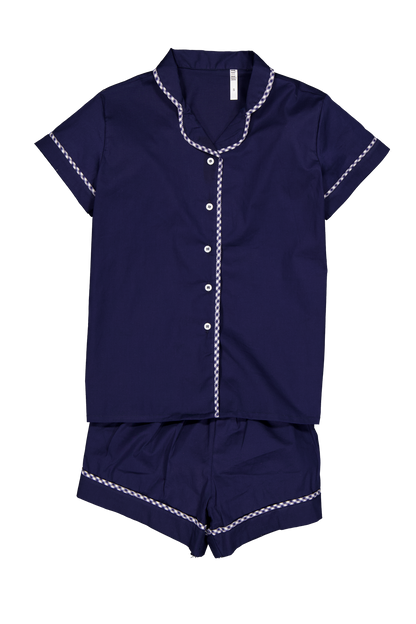 Conjunto clásico azul marino