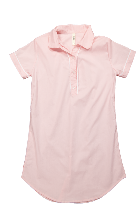 Vestido algodón rosé