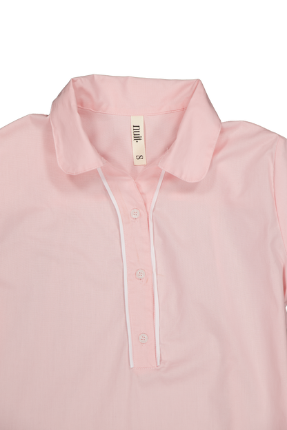 Vestido algodón rosé